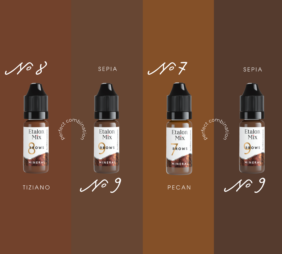 Etalon Mix 8 Tiziano - Pigmento Minerale Sopracciglia - PMU TREND SHOP