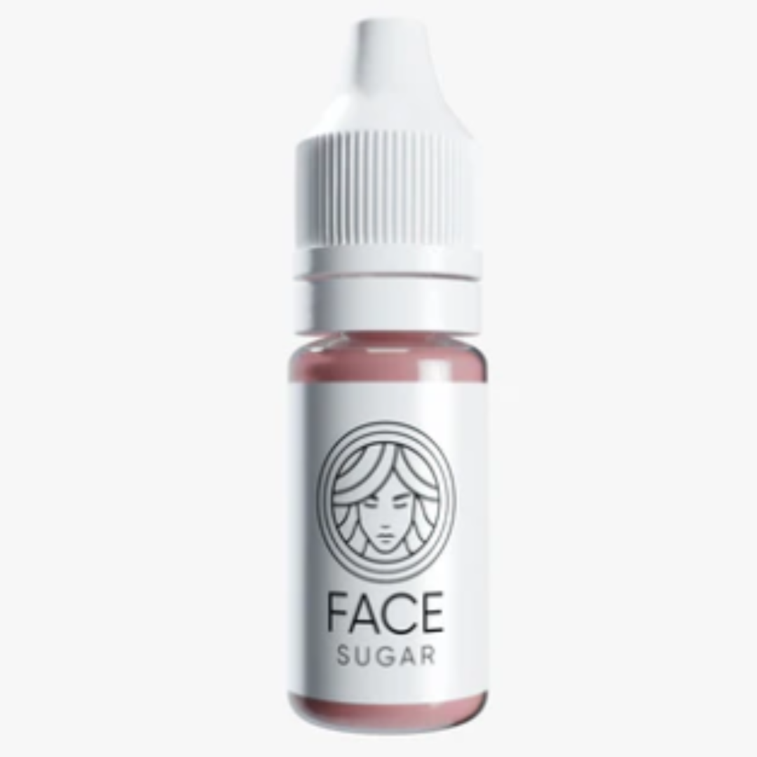Frasco profesional pigmento PMU FACE Sugar nude caramelo cálido para micropigmentación de labios