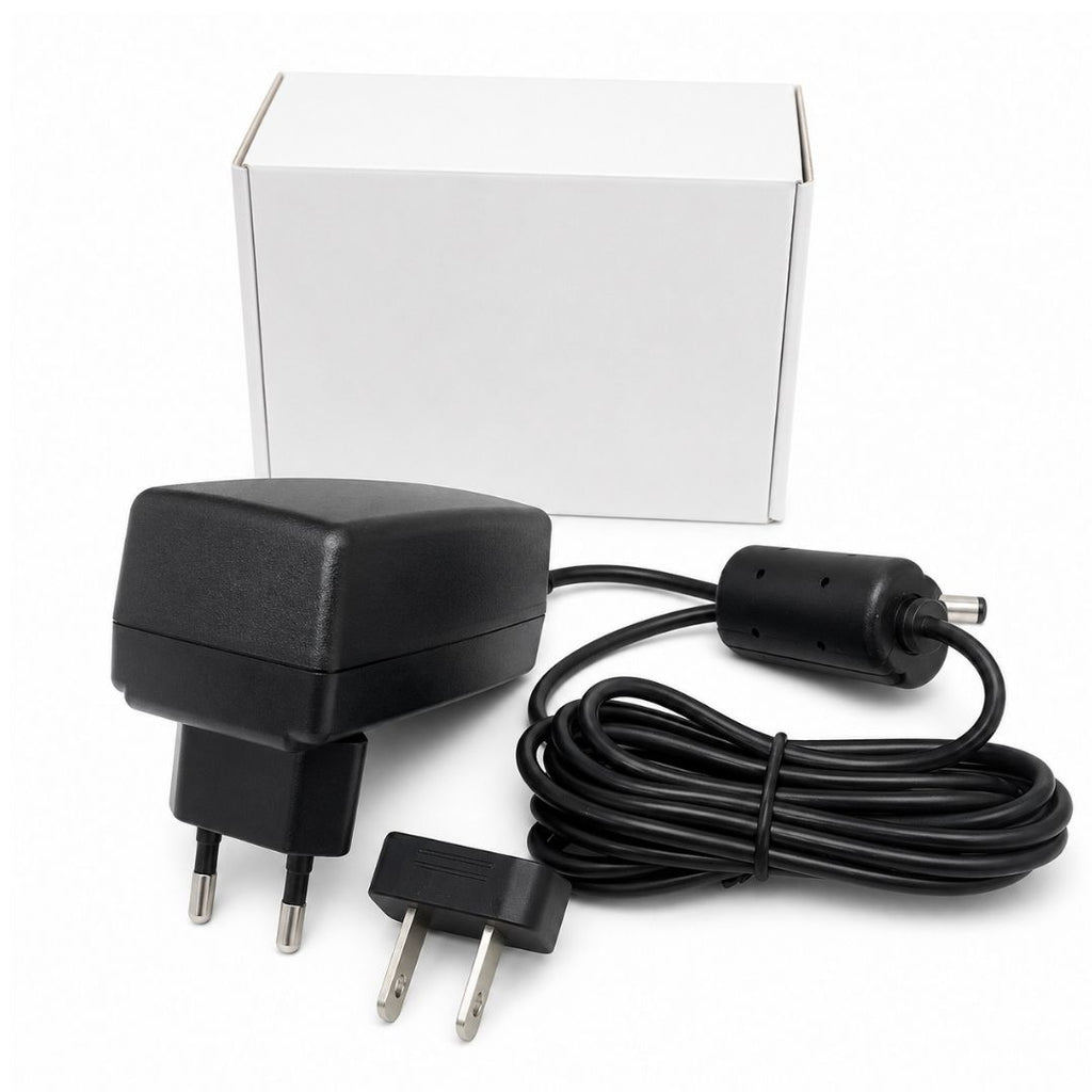 Detalle del conector DC del alimentador AC/DC para equipo PMU compatible