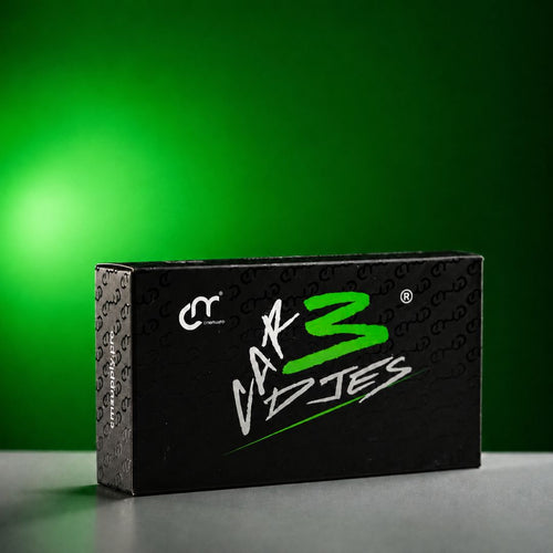 Caja original CM Supply SOFT con diseño negro y verde para cartuchos profesionales de micropigmentación y PMU