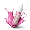 Textura pigmento PMU Elanore Pinky rosa bright pink efecto splash alta luminosidad fórmula híbrida profesional