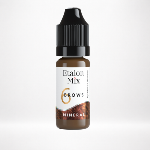 Frasco Etalon Mix Brows 6 Taupe pigmento mineral profesional para cejas rubias marrón taupe ideal Fitzpatrick 1 y 2