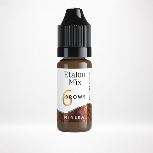 Frasco Etalon Mix Brows 6 Taupe pigmento mineral profesional para cejas rubias marrón taupe ideal Fitzpatrick 1 y 2