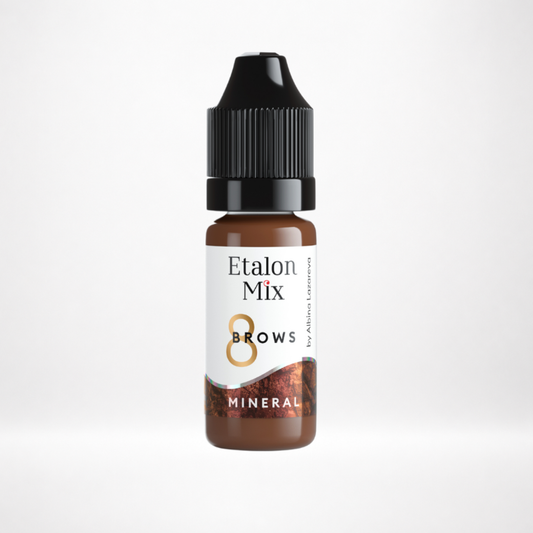 Frasco Etalon Mix Brows 8 Tiziano pigmento mineral profesional para cejas castañas pelirrojas y marrones cálidos