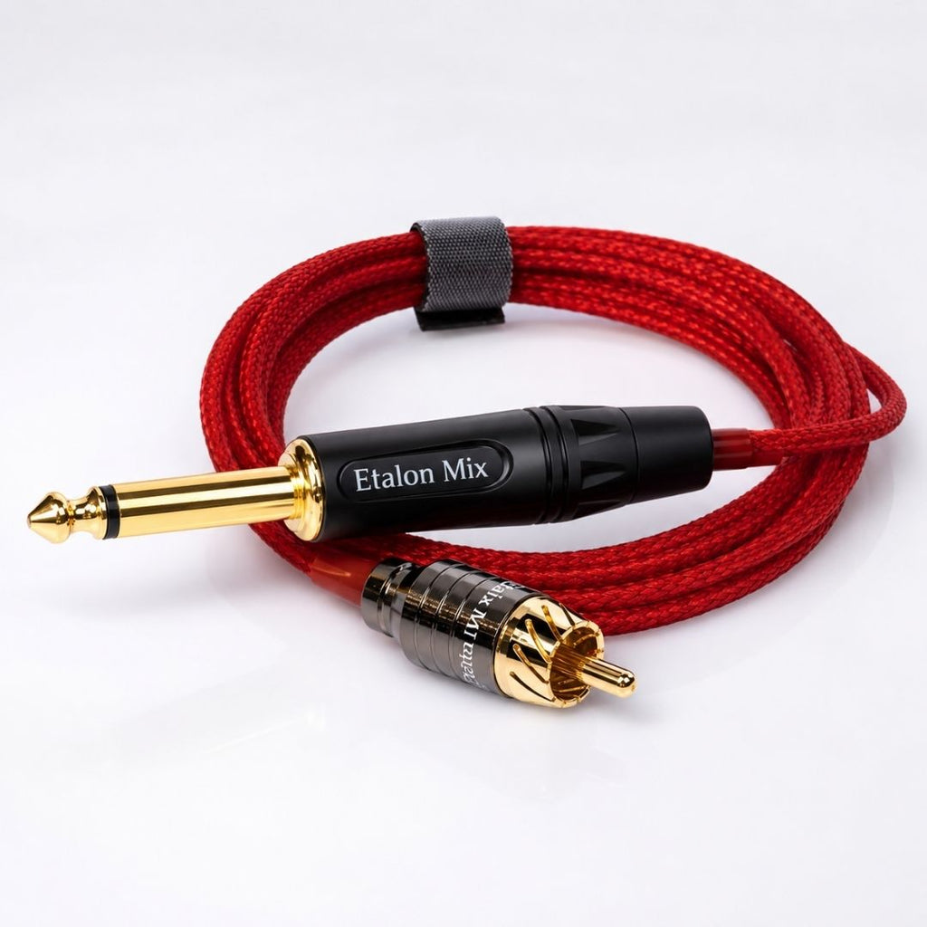 Cable RCA rojo Etalon Mix Jack & Alexx Premium para equipos PMU compatibles