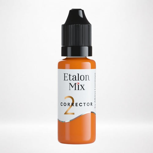 Frasco Etalon Mix Corrector Orange 2 pigmento naranja profesional para prácticas de neutralización cromática sobre soportes sintéticos