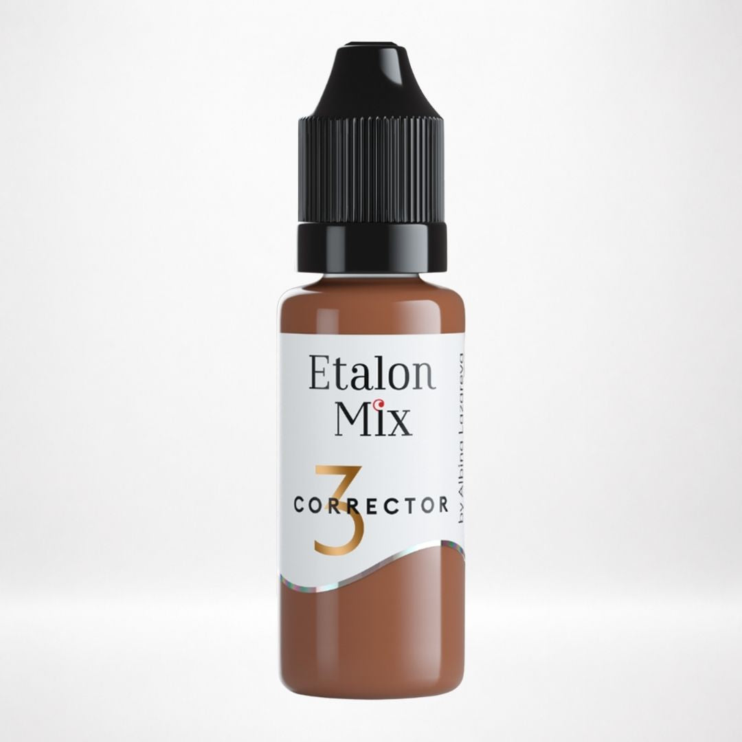 Frasco Etalon Mix Corrector Terracotta 3 pigmento marrón rojizo profesional para ejercicios de corrección cromática