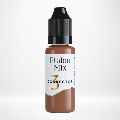 Frasco Etalon Mix Corrector Terracotta 3 pigmento marrón rojizo profesional para ejercicios de corrección cromática