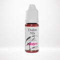 Pigmento PMU para labios Etalon Mix Europe by Antonina Andrusenko rosa rojo marrón frío en frasco profesional sobre fondo blanco
