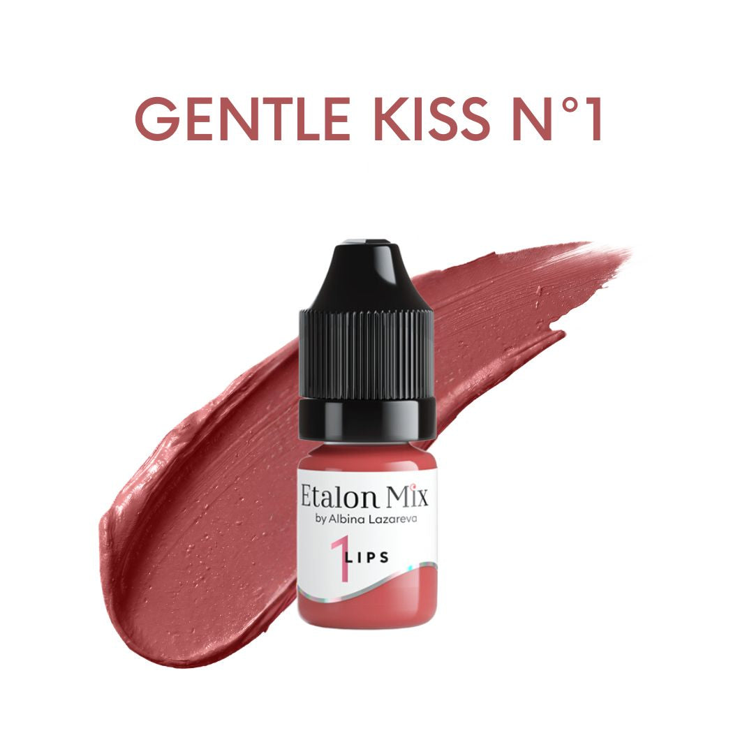Pigmento PMU para labios Etalon Mix Gentle Kiss Nº1 de 5 ml, rosa suave y frío para lip blush delicado y mezclas personalizadas