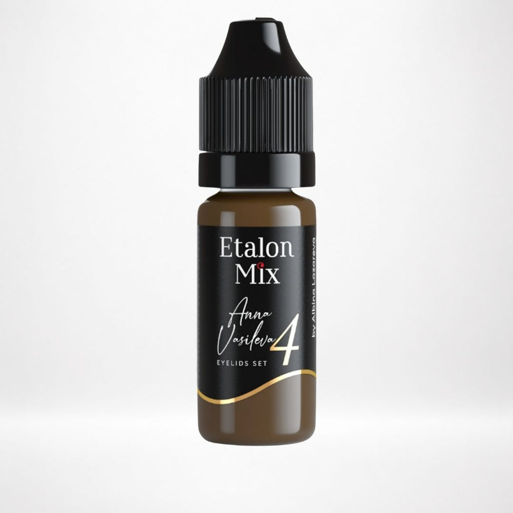 Frasco Etalon Mix Gold 4 pigmento profesional para prácticas de sombreado, layering y neutralización cromática