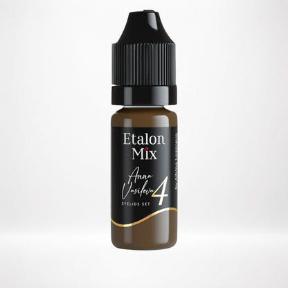 Frasco Etalon Mix Gold 4 pigmento profesional para prácticas de sombreado, layering y neutralización cromática