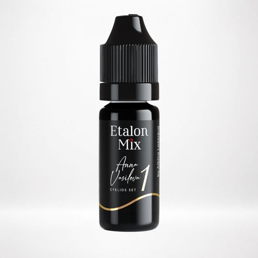 Frasco Etalon Mix Midnight 1 pigmento profesional negro intenso para micropigmentación de ojos y eyeliner