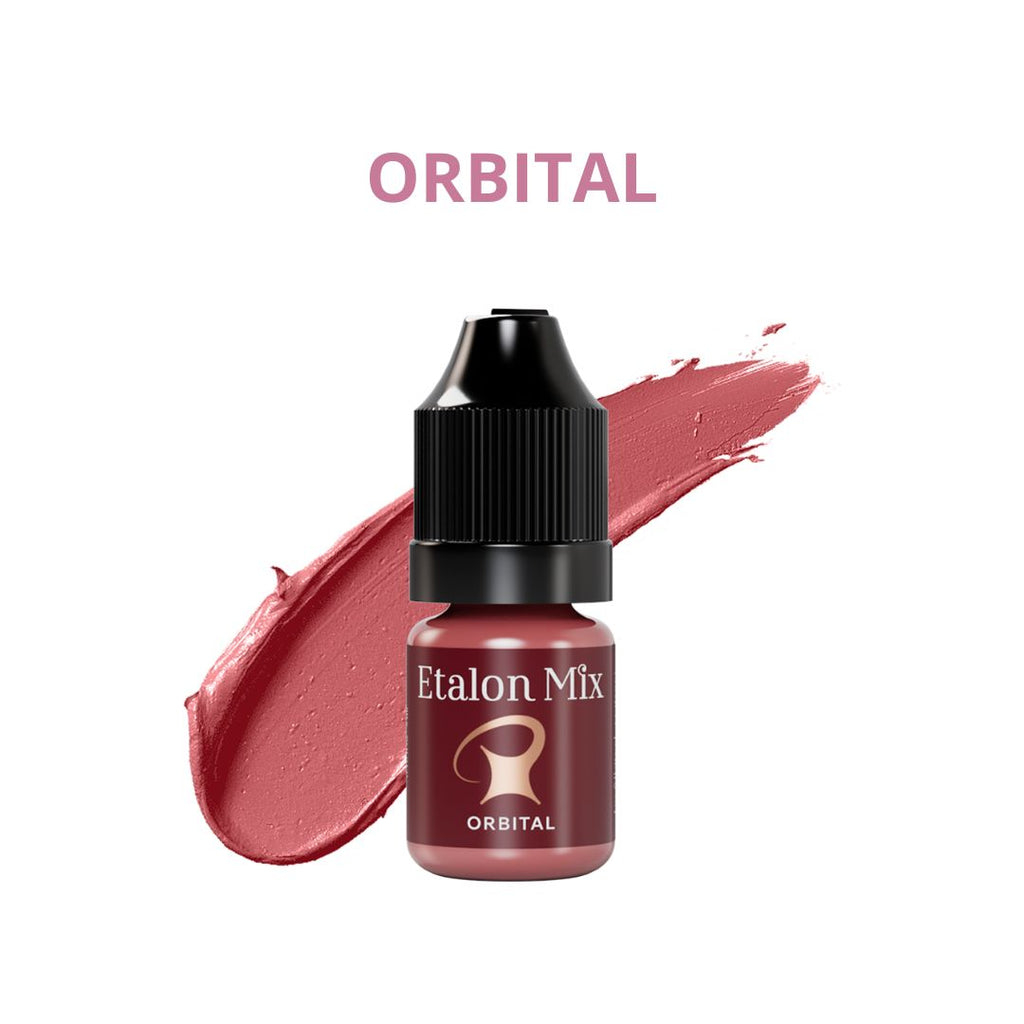 Pigmento PMU para labios Etalon Mix Orbital 5 ml. Tono base neutro híbrido de la colección Favor para mezclas profesionales y personalización del color.