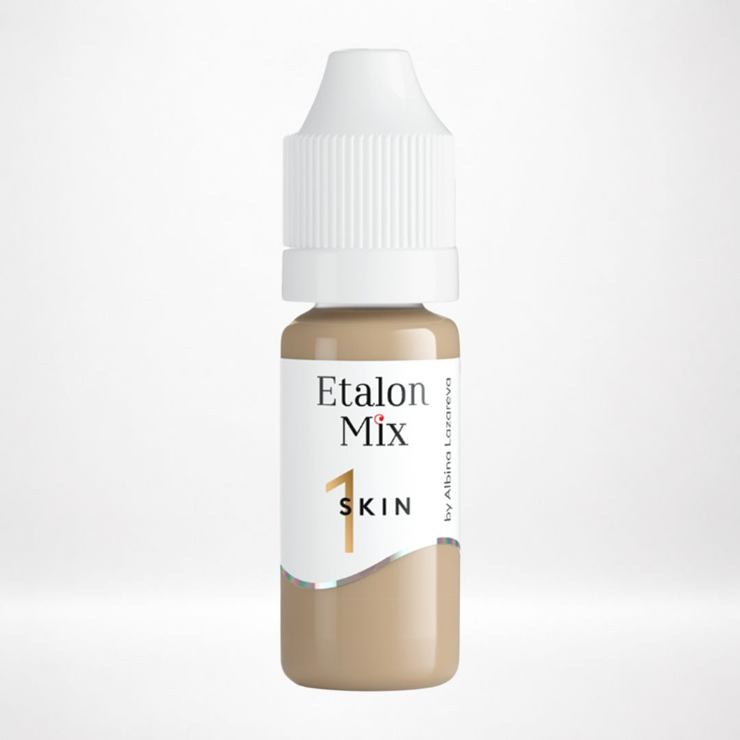 Pigmento profesional Etalon Mix Skin 1 beige oliva frío  para camuflaje profesional y estudio avanzado de la colorimetría con envase original.