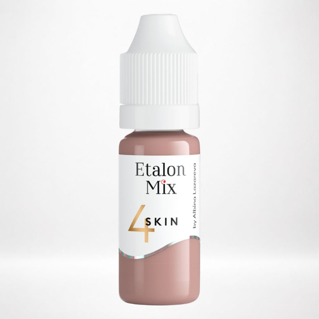 Pigmento Etalon Mix Skin 4 de 10 ml en tono rosa beige con subtono rojo frío.