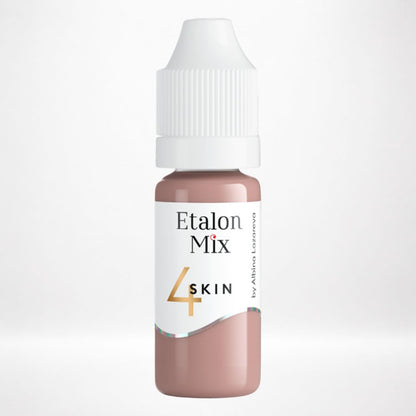 Pigmento Etalon Mix Skin 4 de 10 ml en tono rosa beige con subtono rojo frío.