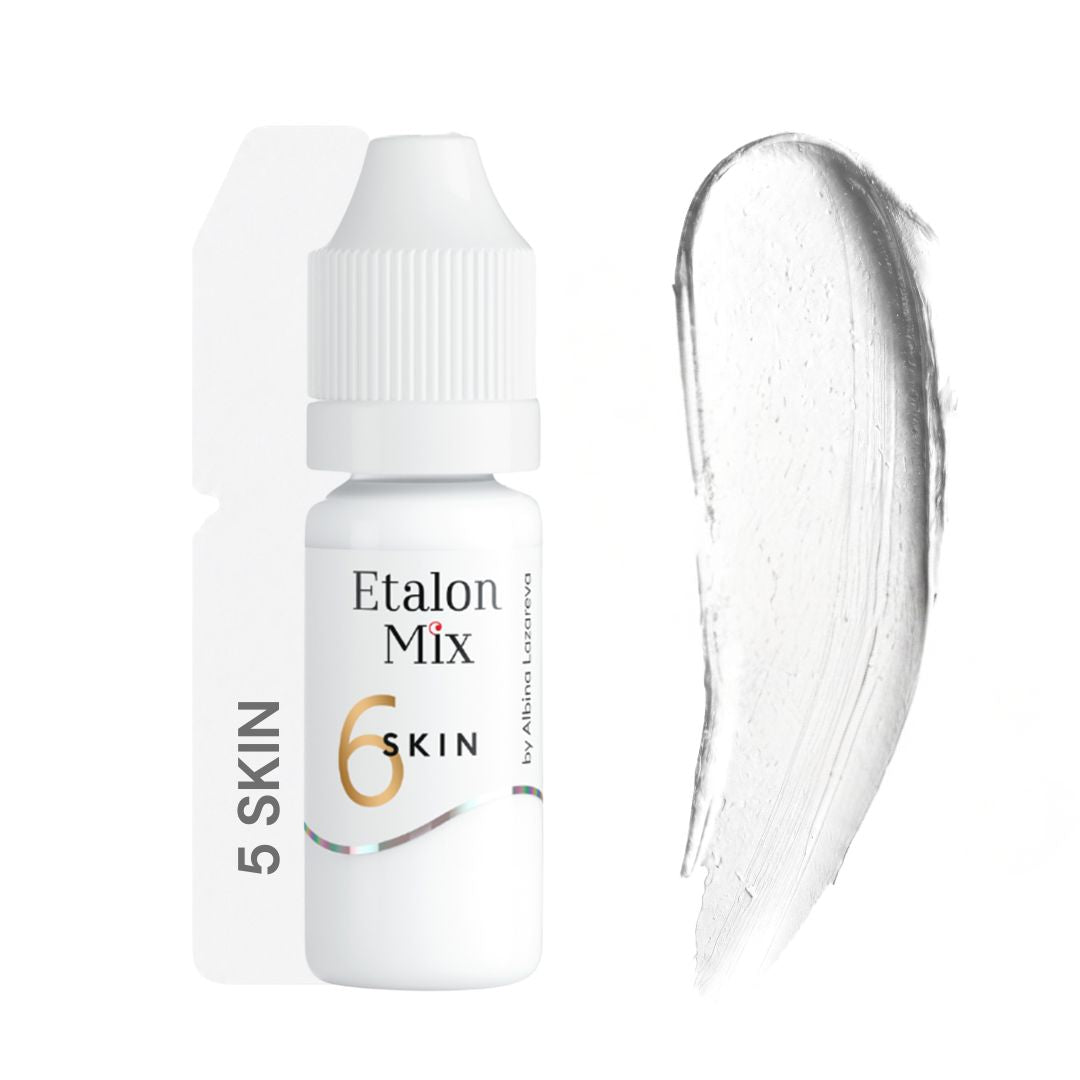 Swatch blanco puro de Etalon Mix Skin 6 para aclarar pigmentos y ajustar la luminosidad de mezclas camouflage.