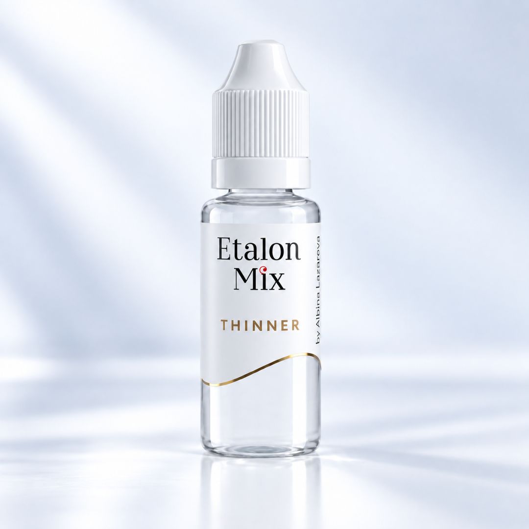 Etalon Mix Thinner by Albina Lazareva 15 ml, diluyente profesional para modular la concentración de pigmentos PMU