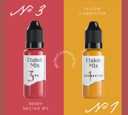 PIGMENTO TRUCCO PERMANENTE LABBRA ETALON MIX - 3  BERRY NECTAR - PMU TREND SHOP