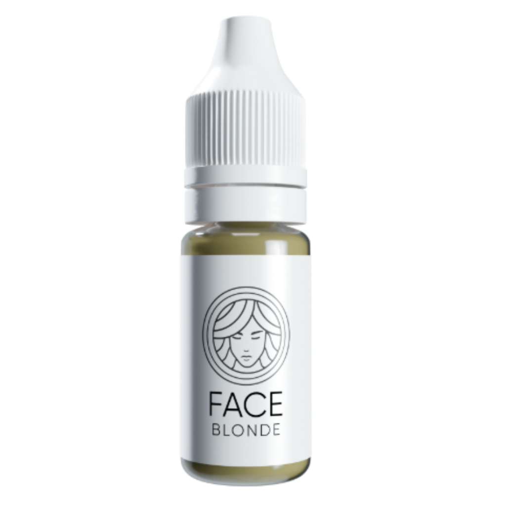 Frasco FACE Blonde pigmento PMU mineral para cejas tono rubio beige neutro profesional
