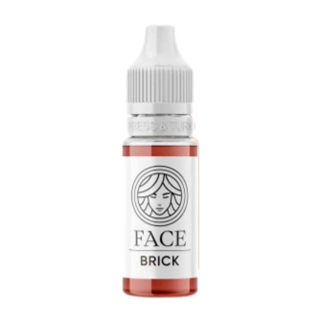 Corrector cálido FACE Brick para micropigmentación de cejas pigmento PMU profesional neutralizador de tonos grises y azulados
