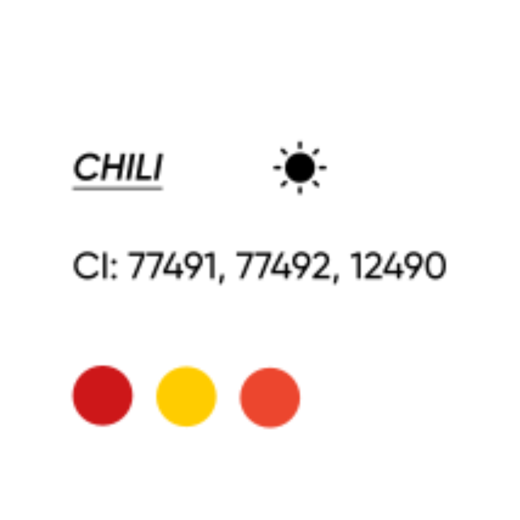 Pigmento PMU FACE Chili composición CI 77491 CI 77492 CI 12490 rojo escarlata cálido para micropigmentación profesional de labios