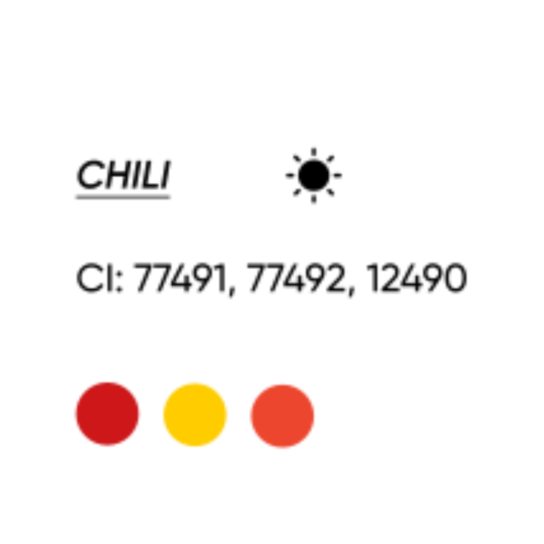 Pigmento PMU FACE Chili composición CI 77491 CI 77492 CI 12490 rojo escarlata cálido para micropigmentación profesional de labios