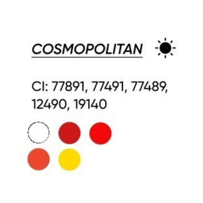 INCI pigmento PMU FACE Cosmopolitan CI 77891 Titanium Dioxide CI 77491 77489 óxidos de hierro CI 12490 CI 19140 composición profesional labios