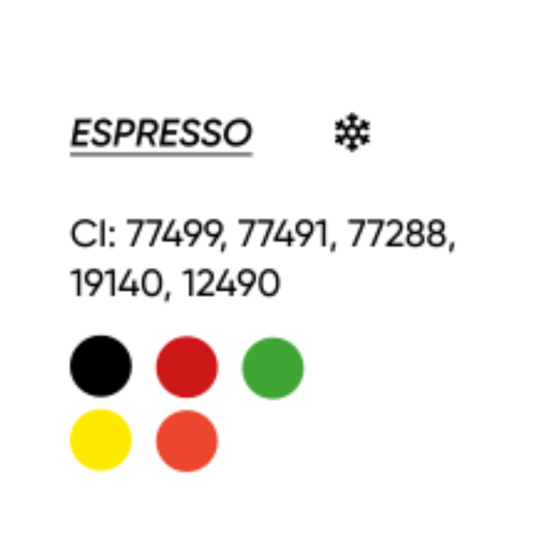 Composición pigmentaria FACE Espresso para micropigmentación de cejas marrón café intenso con base roja y fórmula híbrida profesional