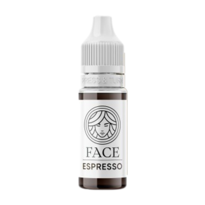 Pigmento PMU FACE Espresso marrón café intenso para cejas fórmula híbrida profesional para artistas PMU
