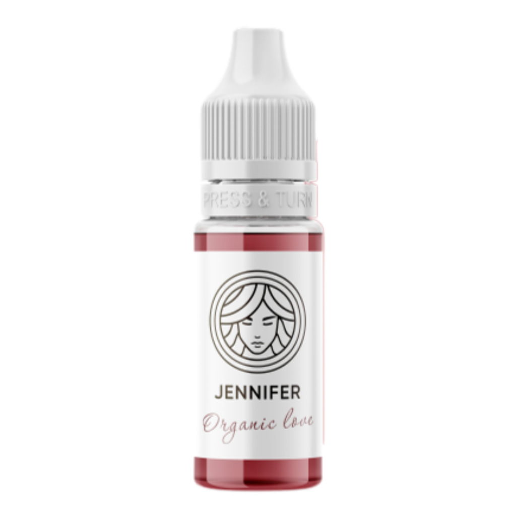 Pigmento PMU labios FACE Jennifer tono rosa marrón frío botella profesional micropigmentación