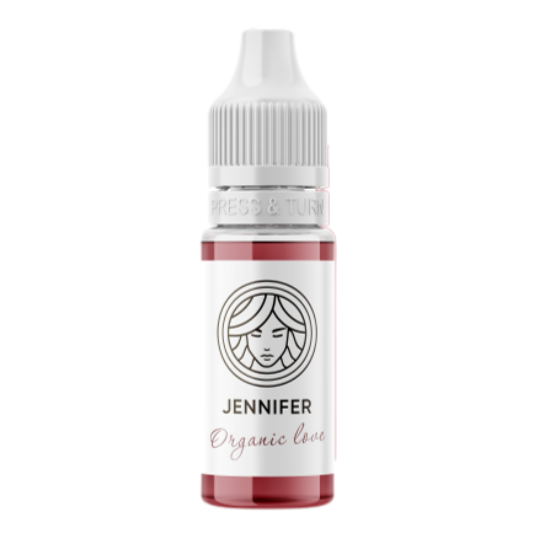 Pigmento PMU labios FACE Jennifer tono rosa marrón frío botella profesional micropigmentación