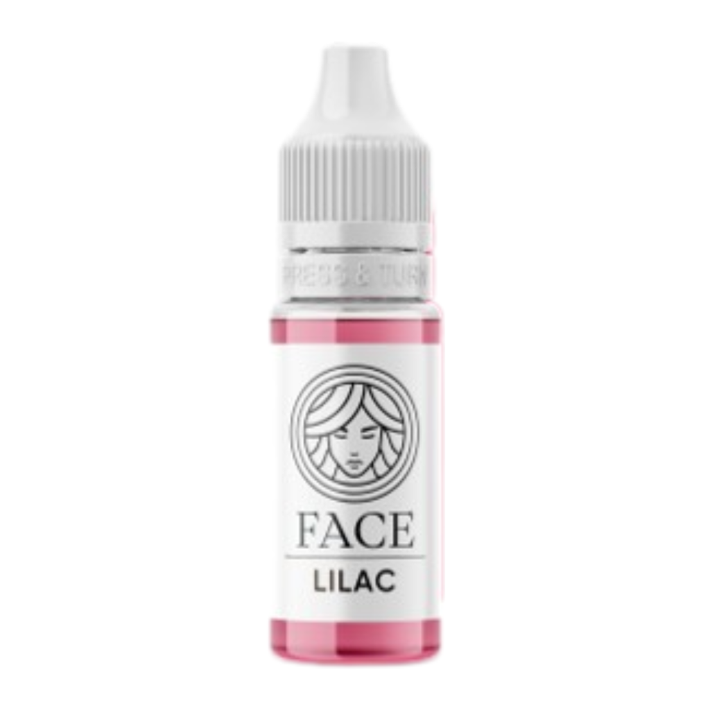 Frasco profesional pigmento PMU FACE Lilac tono rosa lila frío para micropigmentación labial y lip blush elegante