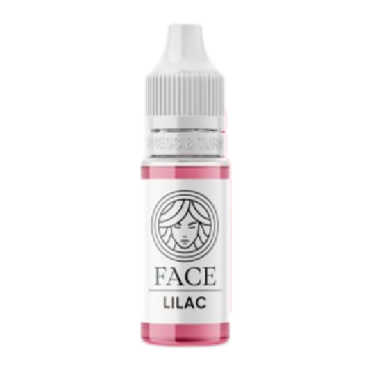 Frasco profesional pigmento PMU FACE Lilac tono rosa lila frío para micropigmentación labial y lip blush elegante