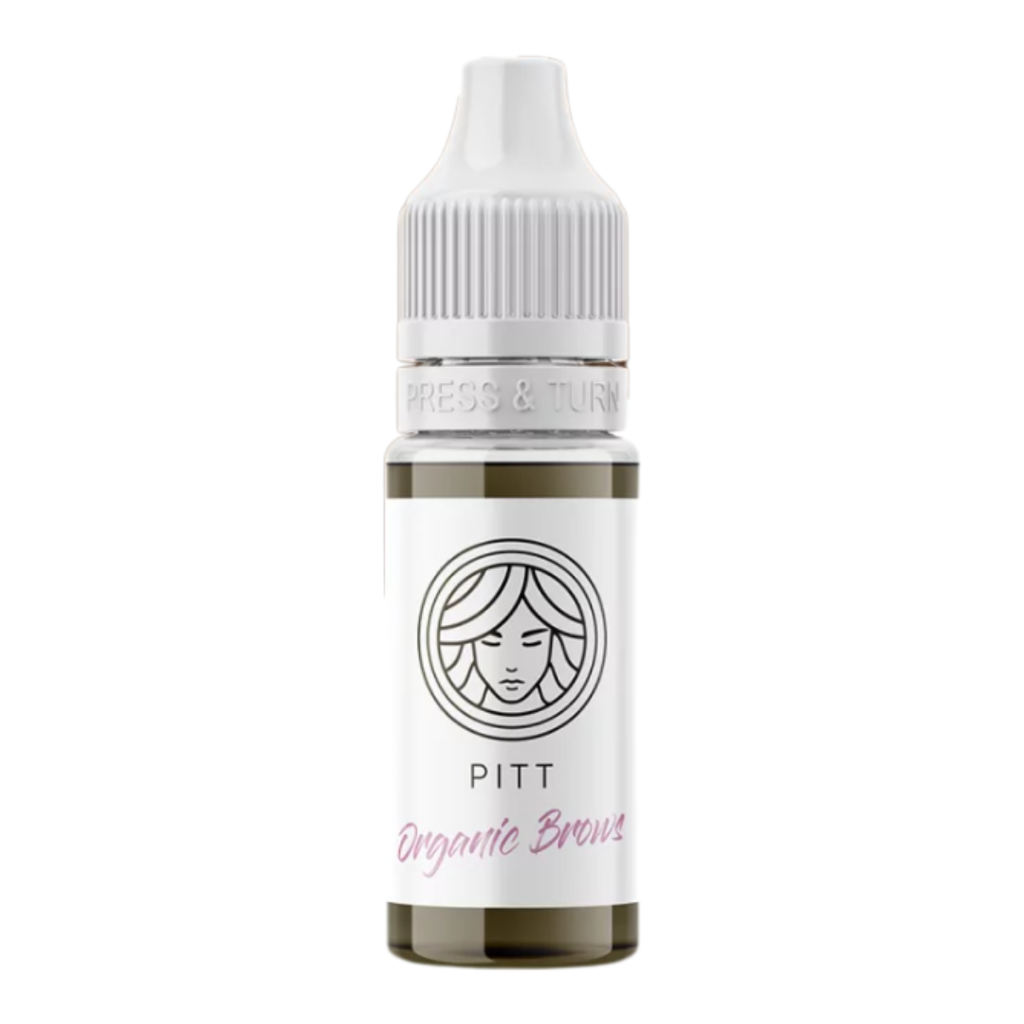 Pigmento PMU FACE Organic Pitt para cejas rubias naturales tono beige neutro híbrido profesional para micropigmentación