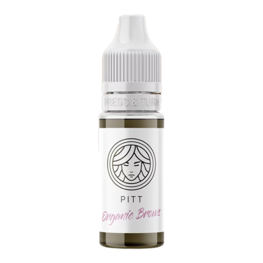Pigmento PMU FACE Organic Pitt para cejas rubias naturales tono beige neutro híbrido profesional para micropigmentación