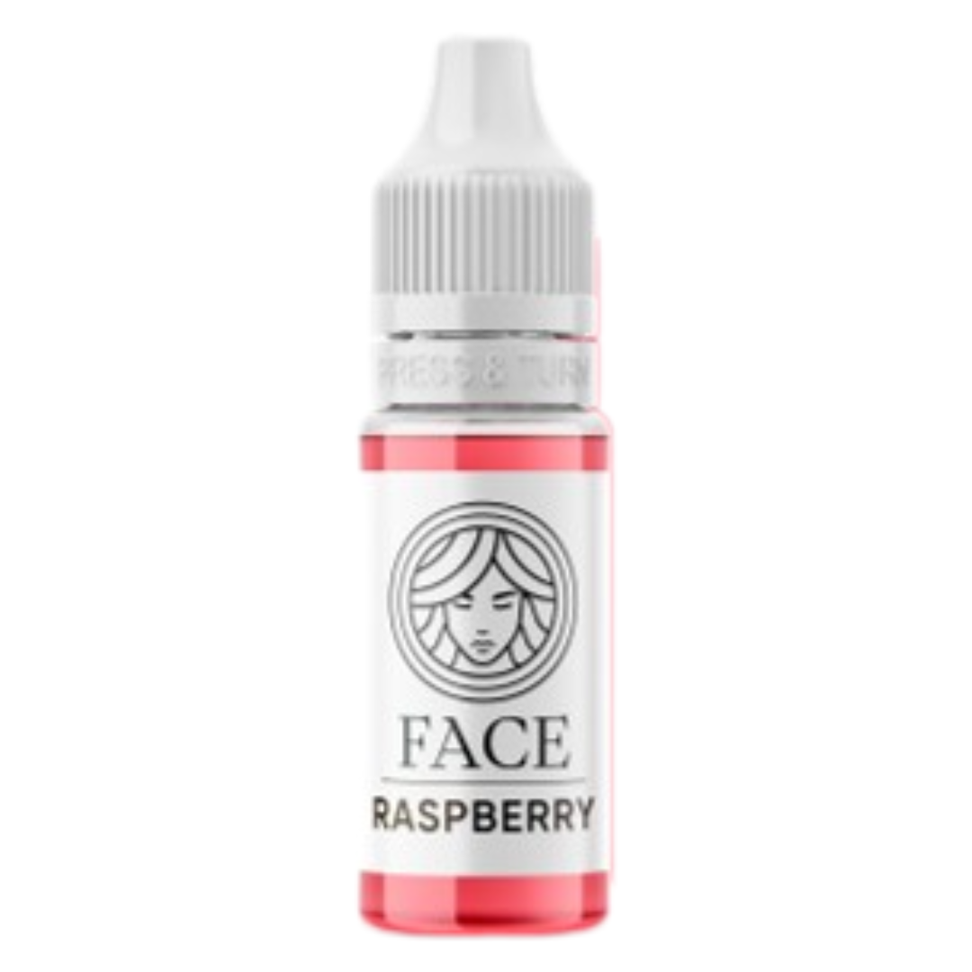 Pigmento PMU labios FACE Raspberry frasco profesional rosa cálido vibrante pigmento híbrido para micropigmentación labial