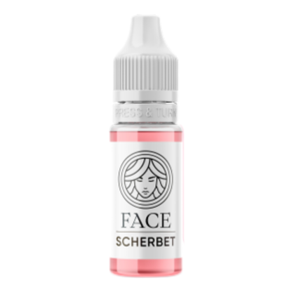 Frasco profesional pigmento PMU FACE Sherbet para labios color rosa nude neutro efecto natural y elegante