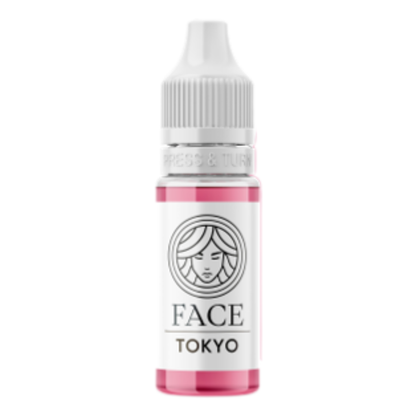 Pigmento híbrido PMU FACE Tokyo para labios rosa frío intenso brillante frasco profesional para micropigmentación labial