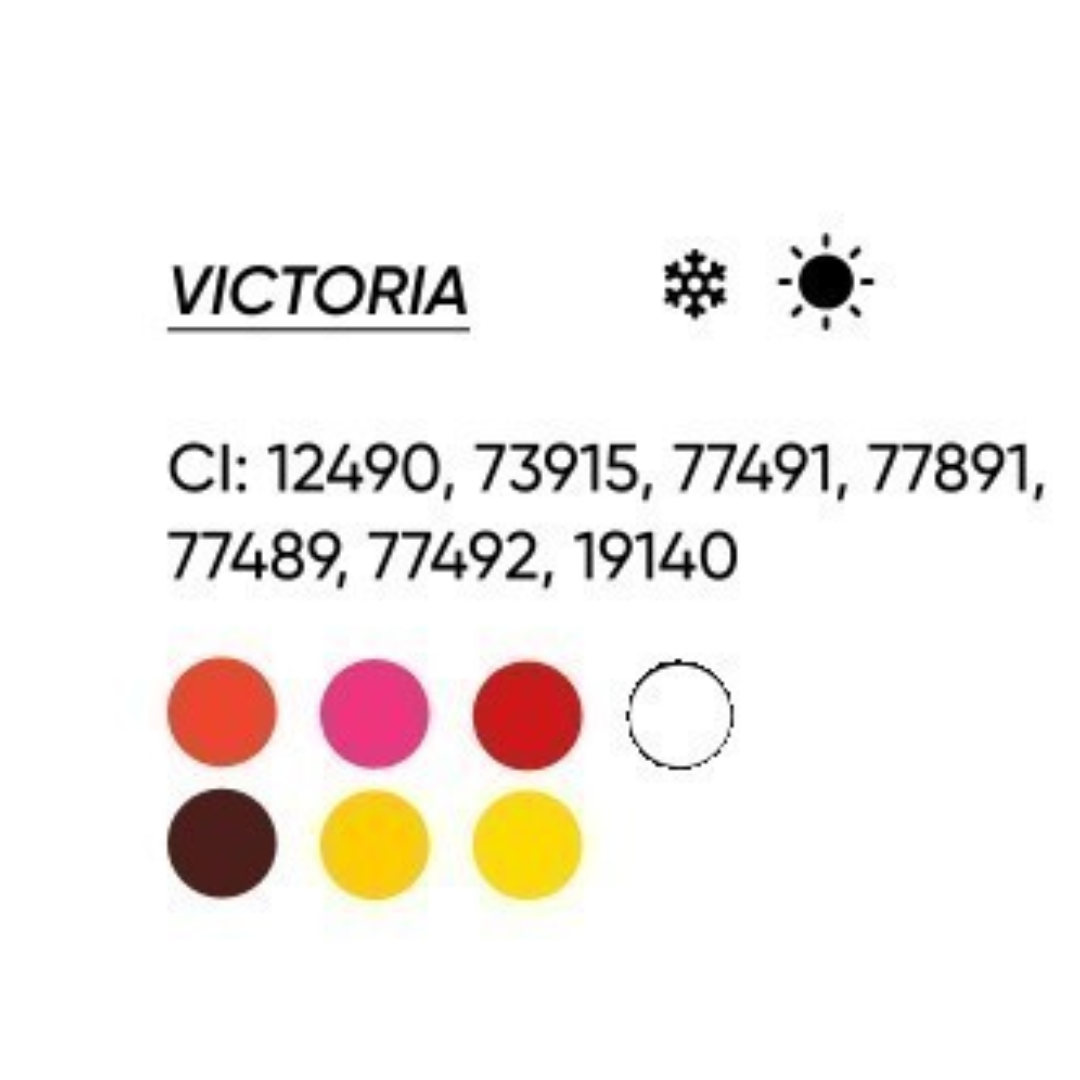 INCI pigmento PMU labios FACE Victoria CI 12490 CI 73915 CI 77491 CI 77891 composición marrón neutro profesional