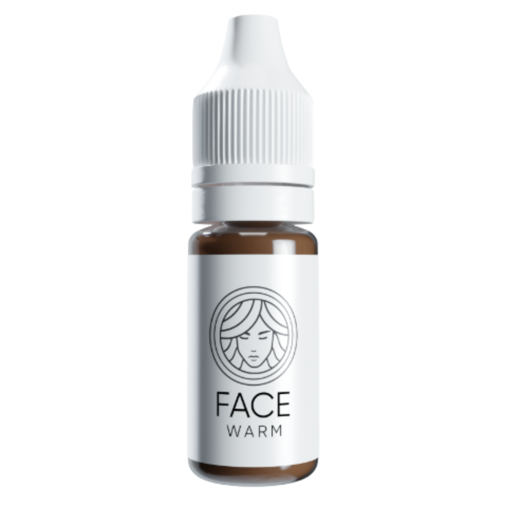 Pigmento mineral FACE Warm para cejas marrón cálido profesional utilizado en micropigmentación y powder brows