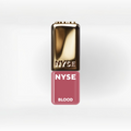 Pigmento PMU labios NYSE Blood 5 ml rojo rosado elegante frasco profesional fondo neutro packshot oficial alta definición para maquillaje permanente. 