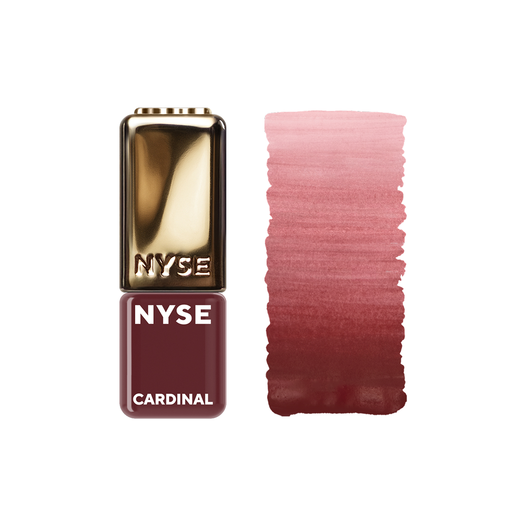 Pigmento PMU NYSE Cardinal 5 ml marrón rosa frío frasco profesional con swatch degradado alta estabilidad cromática