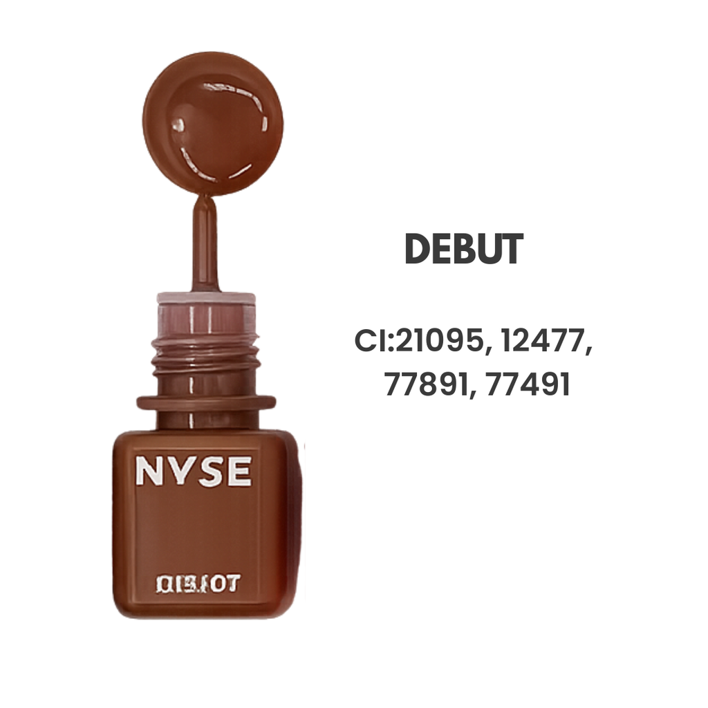 Pigmento PMU NYSE Debut marrón frío para labios con referencia INCI y textura intensa profesional 5 ml