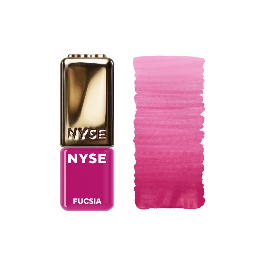 Textura pigmento PMU NYSE Fucsia 5 ml swatch rosa frío intensidad media alta implantación uniforme