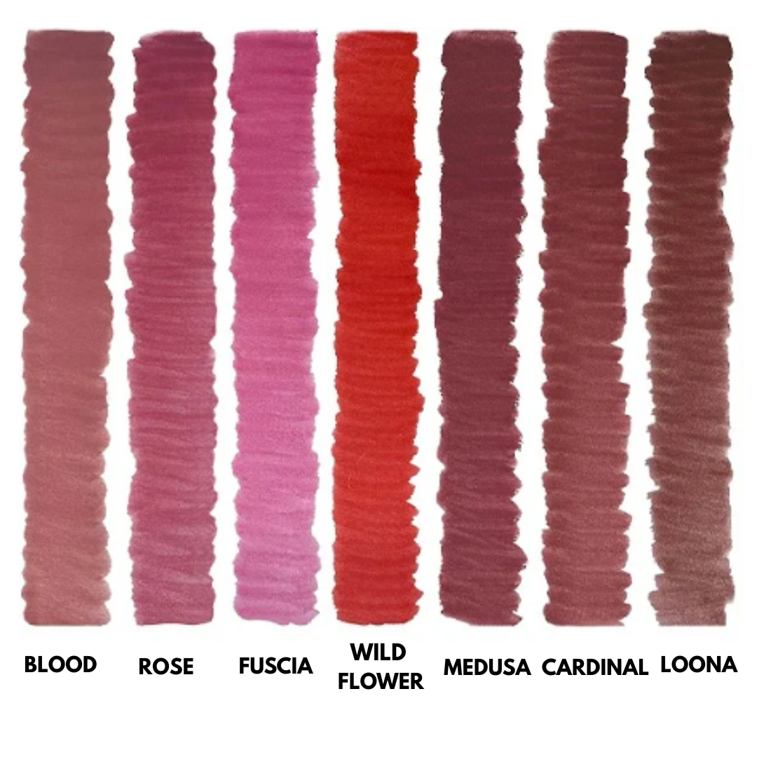 Escala pigmentos PMU NYSE Gold para labios incluyendo tono Loona nude frío comparativa gama profesional
