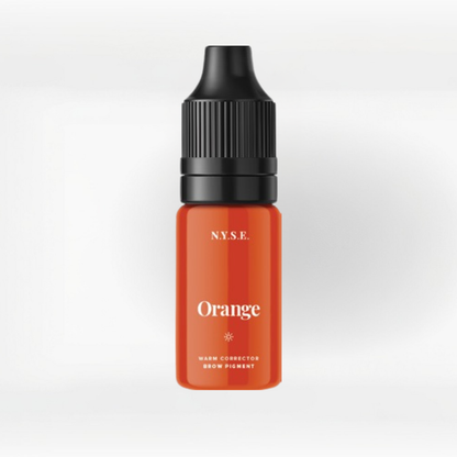 Pigmento corrector PMU NYSE Orange naranja cálido para cejas frasco profesional packaging original