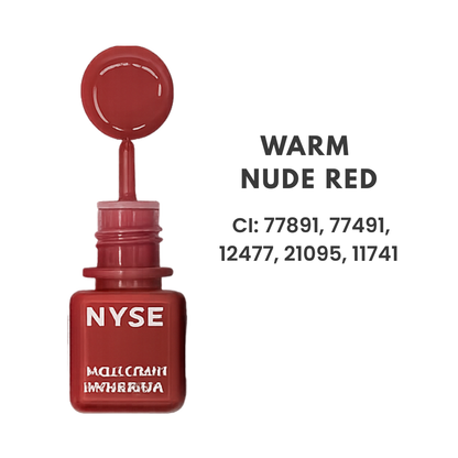 Pigmento PMU NYSE Warm Nude Red nude cálido para labios con referencia INCI y textura profesional 5 ml