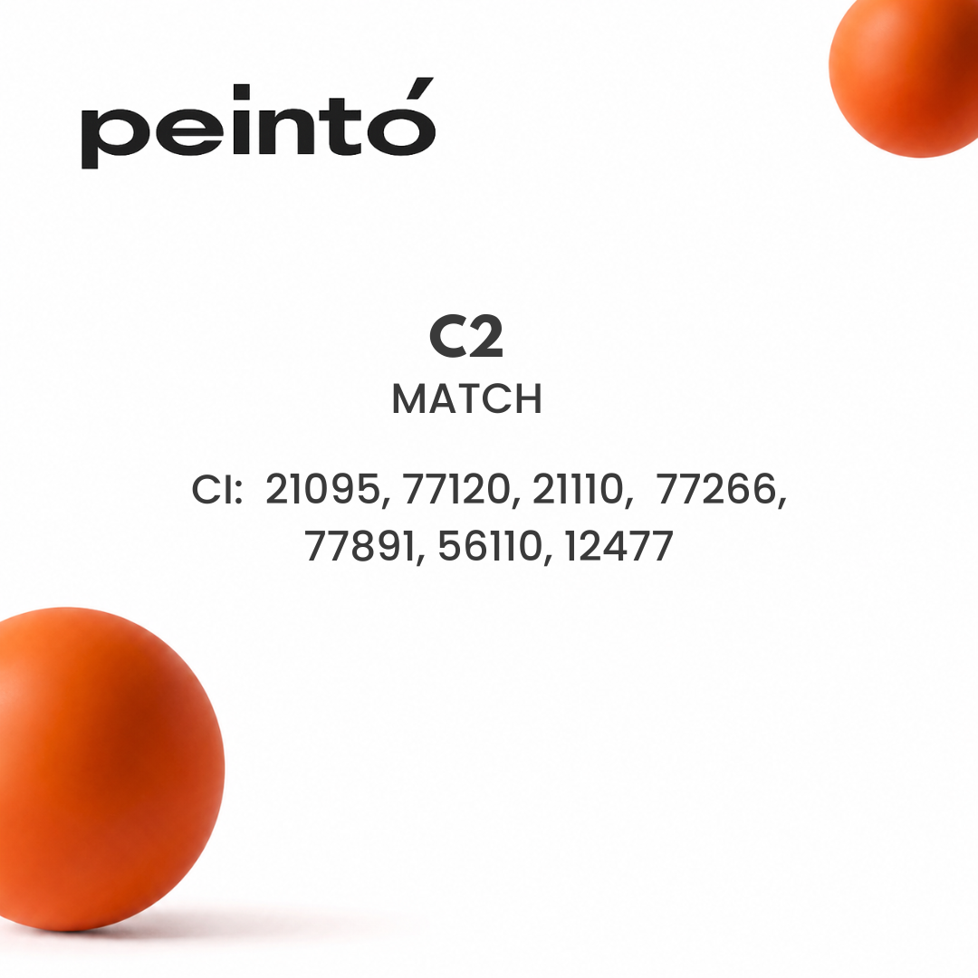 Composición INCI del corrector PMU Peintó C2 Match para cejas con pigmentos correctivos verdes de uso profesional